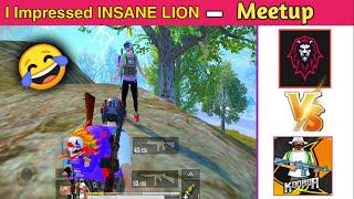  I Impressed @INSANE LION Before 1V4 Clutch | PUBG MOBILE LITE BEST FUNNY MOMENTS #shorts #pubg