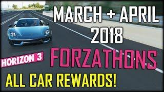 Forzathon March + April 2018 Car Rewards - Forza Horizon 3 Forzathon Cars March - April 2018 FH3