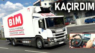 BİM KAMYONU KAÇIRDIM ! ÇOK RİSKLİ OLDU ETS 2 MOD Logitech G29