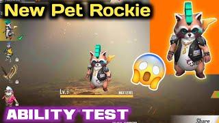 New Pet Rockie Ability Test | Free Fire New Pet Rockie Skill Test and Gameplay.
