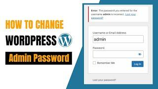 Change WordPress Username & Password from Server | Reset WordPress Username & Password in PhpMyAdmin