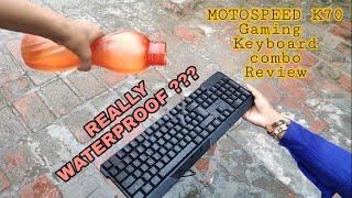 Is this waterproof? Motospeed K70 Gaming keyboard combo Review