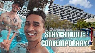 Disney's Contemporary Resort Staycation! | Room Tour, The Wave Bottomless Mimosas | SO MUCH FUN!