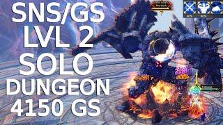 Throne and Liberty SNS/GS Full lvl 2 Solo Dungeon (We are weak now :( )