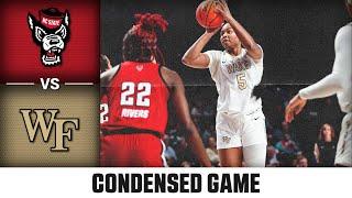 NC State vs. Wake Forest Condensed Game | 2024-25 ACC Women's Basketball