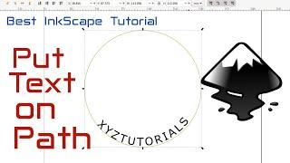 Inkscape Tutorial - Curved Text, Circular round Text, Text on a path