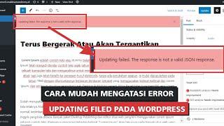 Cara Mudah Mengatasi Error Updating Filed Pada Wordpress