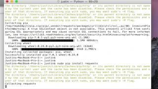 Installing Python Pip on Mac OSX