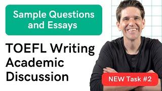 TOEFL Writing Academic Discussion: Sample Questions and Answers