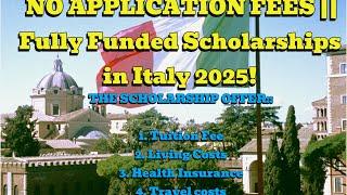 APPLY NOW ️️:: Fully Funded Scholarships in Italy 2025! University of Turin.