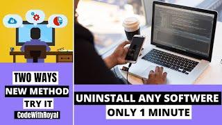 How To Uninstall Software In Windows 10 | How To Uninstall Any Software In Pc #uninstallsoftware