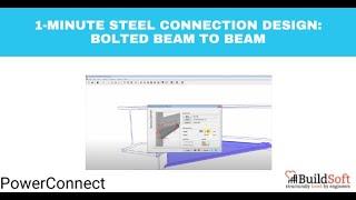 1-minute Steel Connection Design: Bolted Beam to Beam