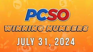 P139M Jackpot Grand Lotto 6/55, 2D, 3D, 4D, and Mega Lotto 6/45 | July 31, 2024