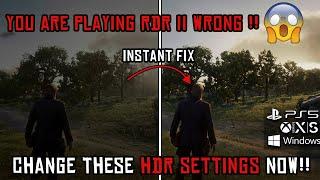 FIX your HDR SETTINGS NOW on Red Dead Redemption 2 !! Instant Fix to get BEST GRAPHICS !