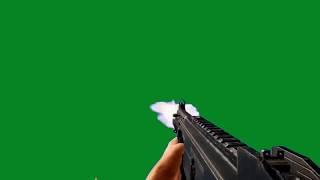 AWM gun shot and sound in green screen || gun in green screen VFX best shot