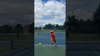 Solid serving practice. #tennistime #tennisskills #tennislife #tennistechniques #tennis #atp #usa