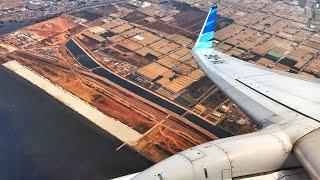 Garuda Indonesia B737-800 BEAUTIFUL TAKE OFF Jakarta