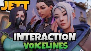 Valorant - Jett Interaction Voice lines With Other Agents