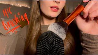 ASMR 30 MINUTES of mic brushing & some m0uth sounds