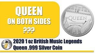 2020 1 oz British Music Legends QUEEN Silver Coin from The Royal Mint (UK)