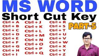 MS Word|All Short Cut Keys|Part-5| Most Important|Easy Tricks| Microsoft Word| By Chinmaya Sir