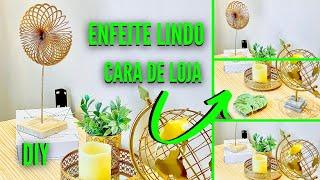 DIY ENFEITE DECORAÇÃO CARA DE LOJA | IDEIA DE DECORAÇÃO SIMPLES #SHORTS