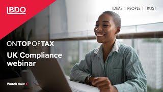 On Top of Tax: A UK Compliance Webinar - September 2024