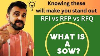 Knowing these 4 terms will make you stand out in I.T. - RFI vs RFP vs RFQ vs SOW