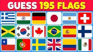 Guess All the 195 Flags of the World  | Guess the Country Flag Quiz 2024