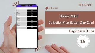 Dotnet MAUI Collection View Button Clicks in  Xaml