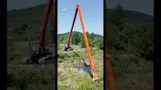 Excavator long boom 100fit  #opirshadali fast vlogs full  video