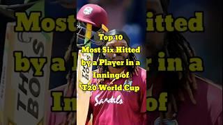 Top 10 Most Six Hitted by a Player in a inning of T20 World Cup