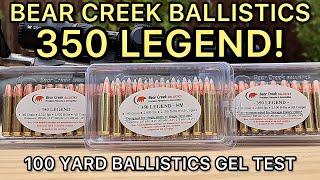 350 Legend Bear Creek Ballistics Gel Ammo Test