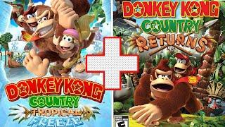 Donkey Kong Country Tropical Freeze + Country Returns Full Game (No Damage)
