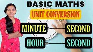 Unit Conversion|How To Convert Second To minute|Hour To Seconds|Psc Tips And Tricks Maths|Basicmaths