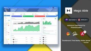 Mega Able Bootstrap 4 & Angular 5 Admin Dashboard Template