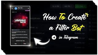 How to make filter bot | Filter bot kasa banaya telegram mai 