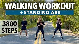 Walking Workout #18 + Standing Abs (28 MIN) 3800 Steps