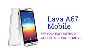 Lava A67 Frp lock Solution Google account bypass 2017 100% success