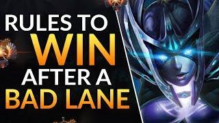 Simple Rules to WIN After a BAD LANE - Pro Tips and Tricks to CARRY | Dota 2 Ranked Lane Guide