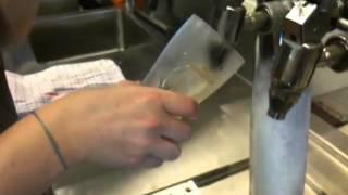 Pouring a draught (tap) beer