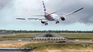 FSX [HD] - CRAZY CROSSWIND Landings Part 3