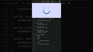 Day 034 -  smiley css loader animation design #coding #webdevelopment #programming #htmlcss #css3