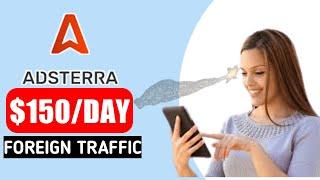 Adsterra high CPM tricks |Free USA Traffic️|Earn $200/Day