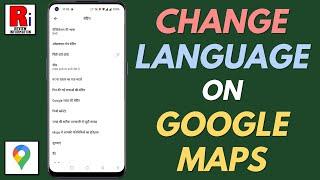 How to Change App Language on Google Maps