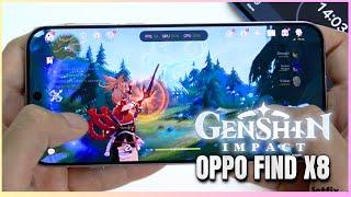 Oppo Find X8 Genshin Impact Gaming test | Dimensity 9400, 120Hz Display