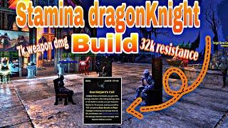 Best  Stamina DragonKnight Sea Serpent’s Build The Vexx Knight | Elder Scrolls Online - High Isle