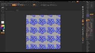 Create Zbrush Tiling/Tileable Texture - Custom Nanomesh with texture and materials 5-8