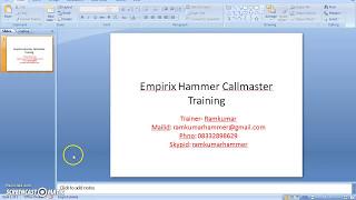 IVR LOAD TESTING /  Empirix Hammer call master training/ Cyara  Training / Phno: 06305464650