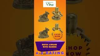 Viha Shiva Linga with Nandhi Idol for Worship | Viha Online Pooja Products | Anitha Kuppusamy Viha